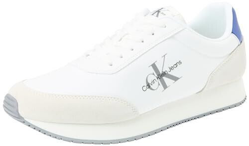 Calvin Klein Runner Sneaker Retro Shoes white bright white sapphire blue
