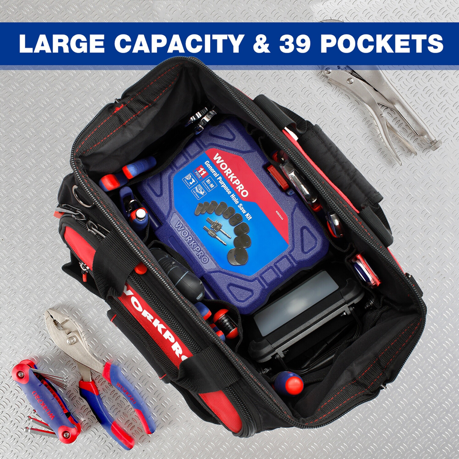 WorkPro Werkzeugtasche 510 mm (20) Aufbewahrungstasche WorkPro Werkzeugtasche 510 mm (20) Aufbewahrungstasche