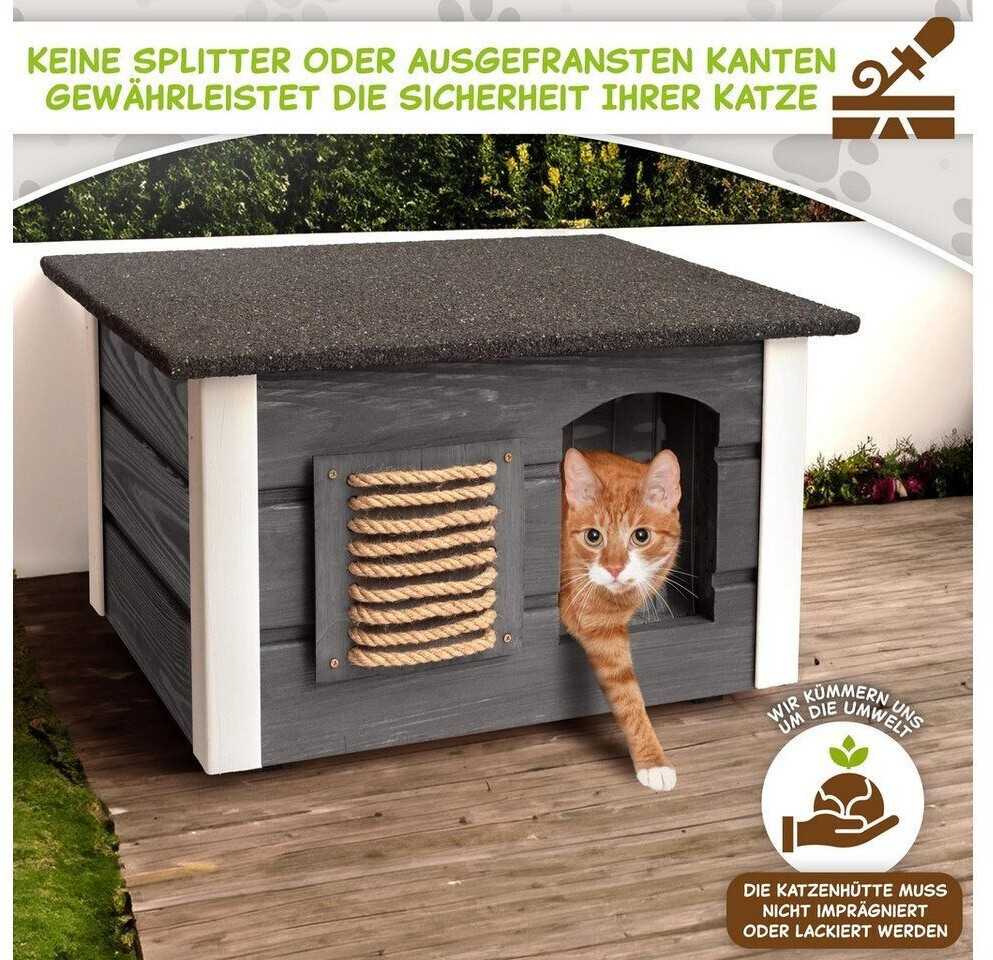 Outentin Maison pour chat grey Outentin Maison pour chat grey
