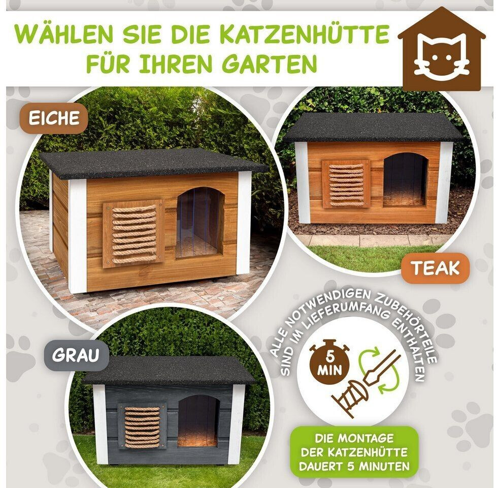 Outentin Maison pour chat Oak Outentin Maison pour chat Oak