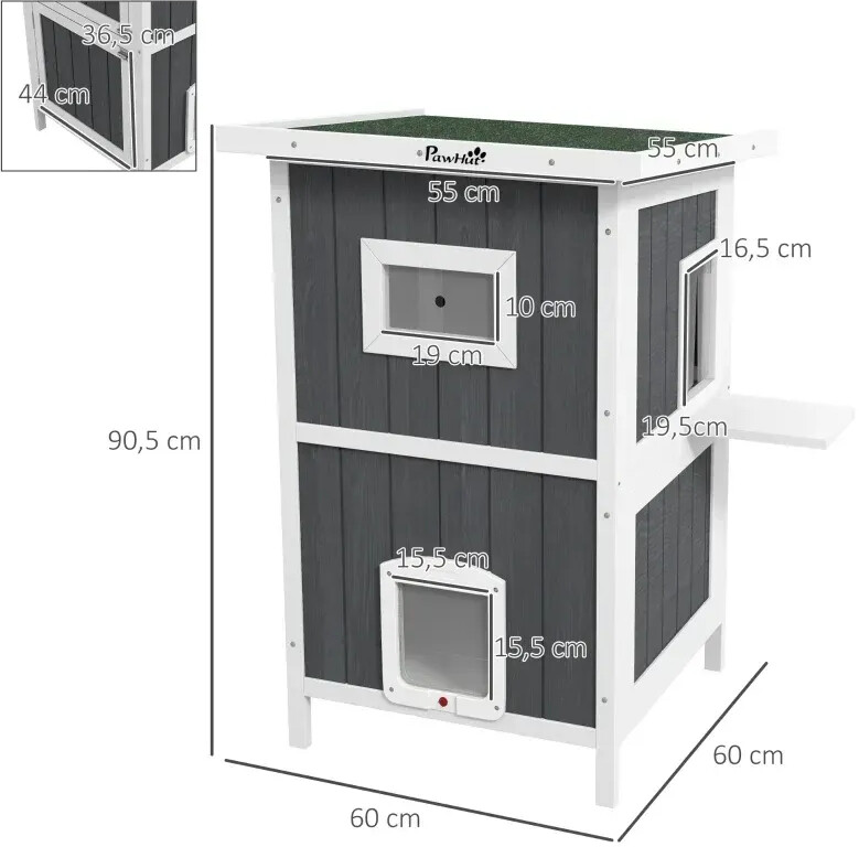 Pawhut Maison pour chat Pawhut Maison pour chat