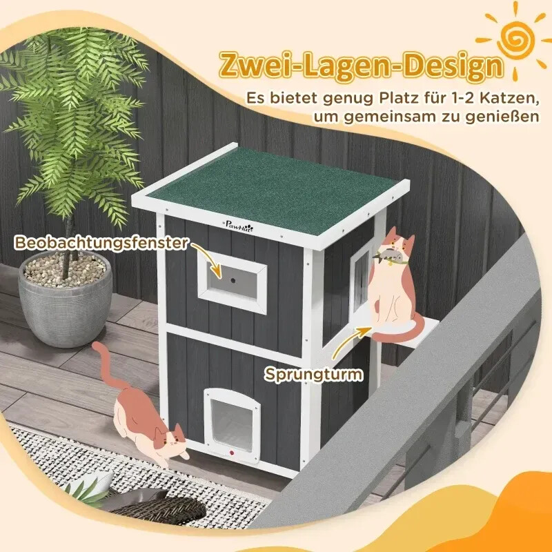 Pawhut Maison pour chat Pawhut Maison pour chat