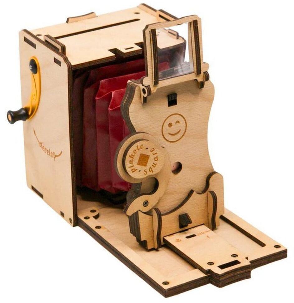 JollyLook Pinhole SQUARE (mounted) Natural Wood