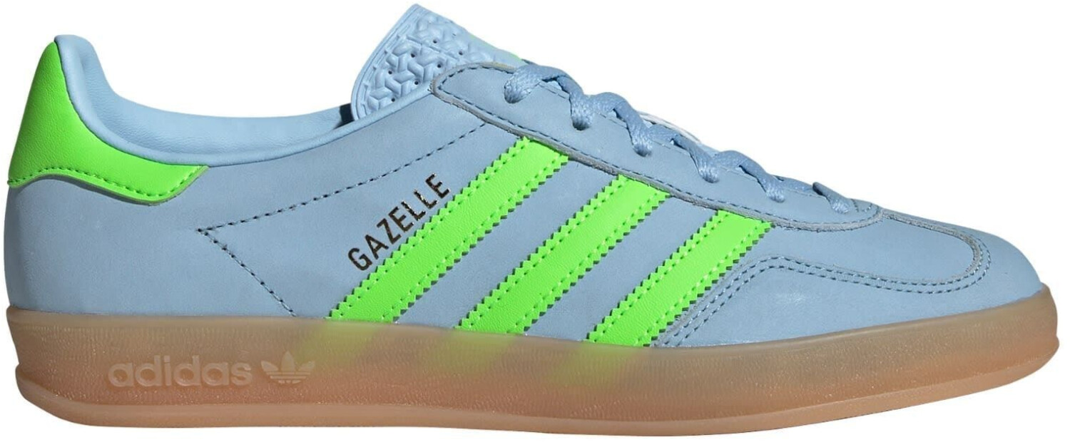 Adidas originals gazelle indoor trainer lush blue / bold green online