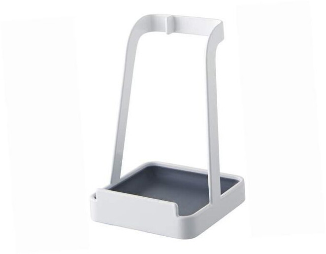 YAMAZAKI Pot lid holder 10x15cm white