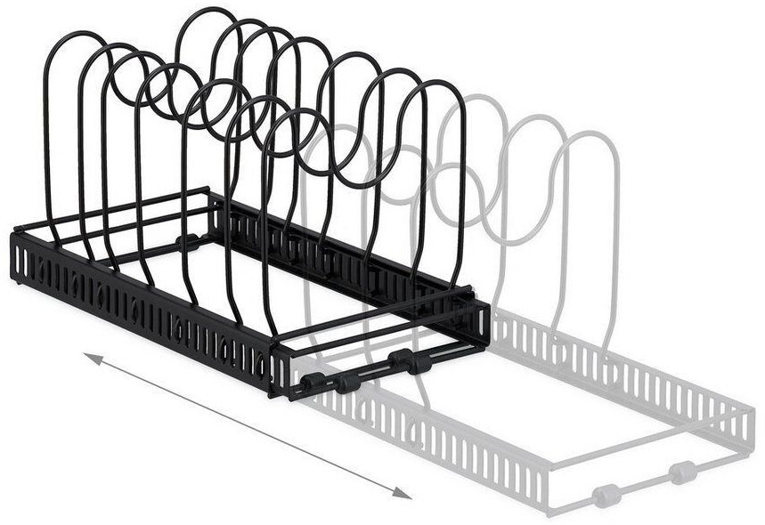 Relaxdays Lid holder extendable 19x59x18cm