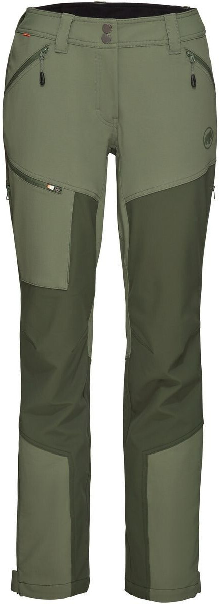 Mammut Zinal Guide Softshell Hybrid Pants Women Short (1021-01200) marsh/dark marsh