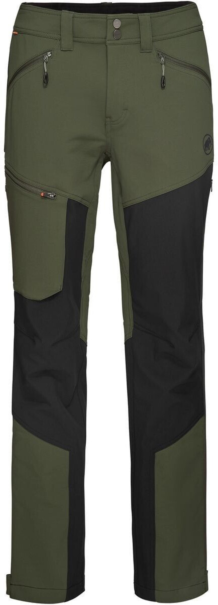 Mammut Zinal Guide Softshell Hybrid Pants Men Short (1021-01210) dark marsh/black