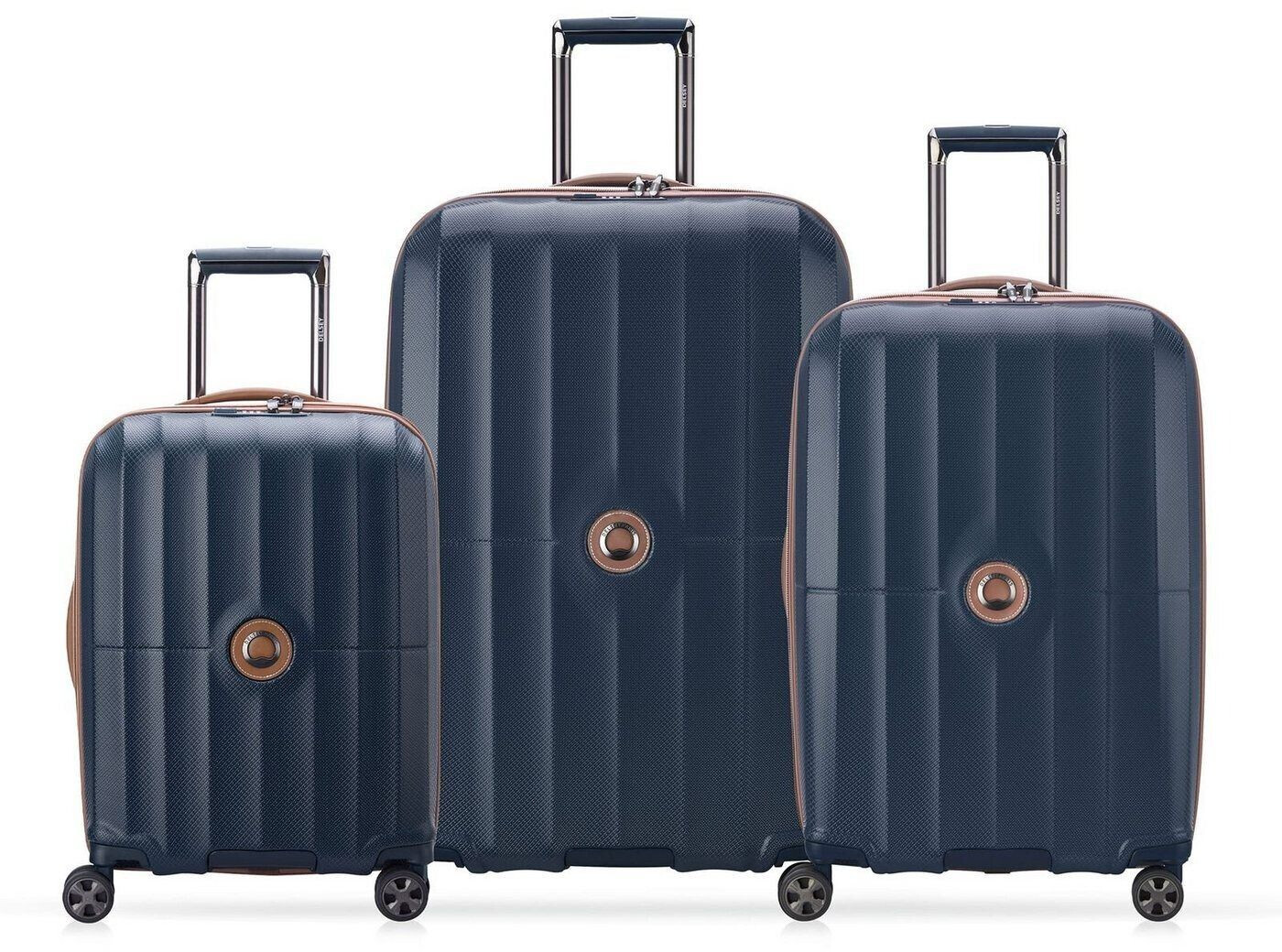 DELSEY PARIS ST TROPEZ Set de 3 valises bleu marine