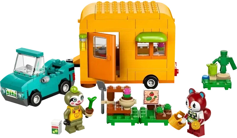 LEGO Animal Crossing - Caravane et stand de jardinage de Racine (77054)