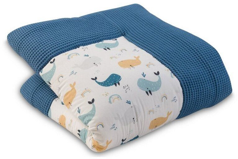 Ullenboom Baby blanket blue whales