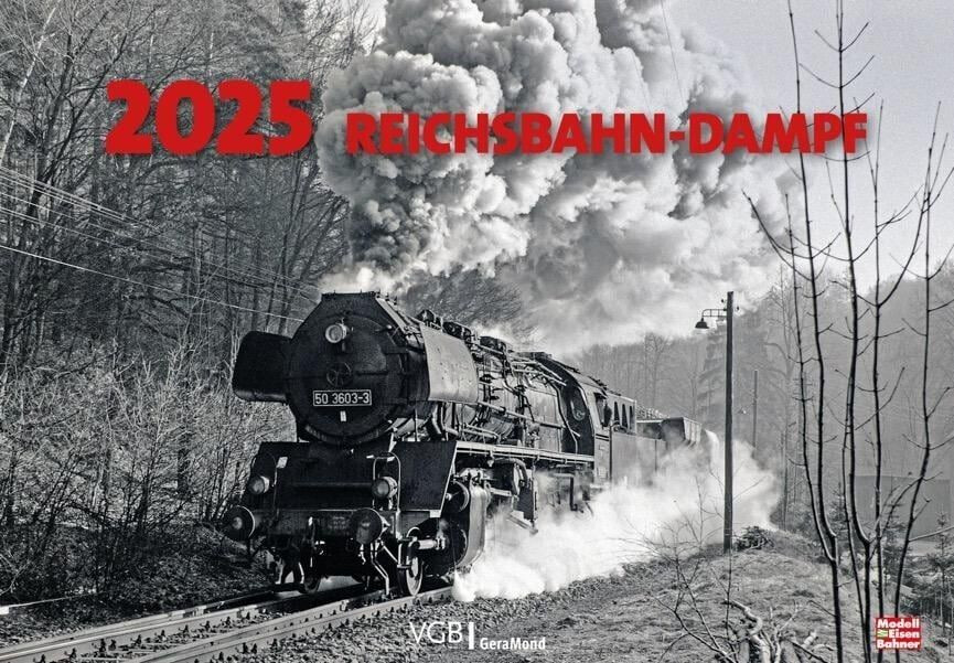 Geramond Reichsbahn-Dampf 2025 49x34cm (German)