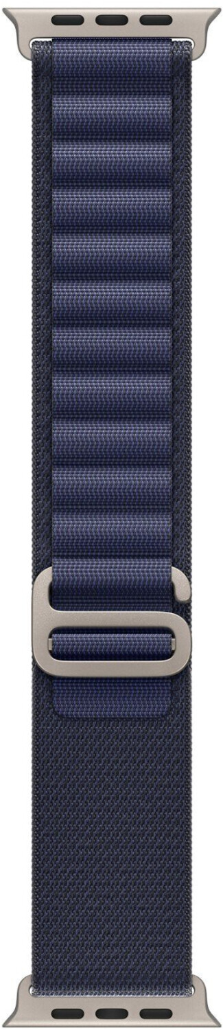 Apple 49mm Alpine Loop 2024 Navy Natural Titanium Finish Large