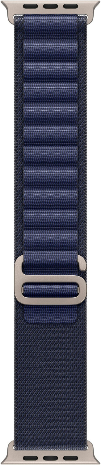 Apple 49mm Alpine Loop 2024 Navy Natural Titanium Finish Medium