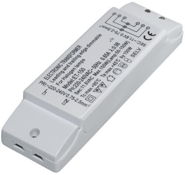 Transmedia Halogen transformer 230 12V 50-150W overload protection
