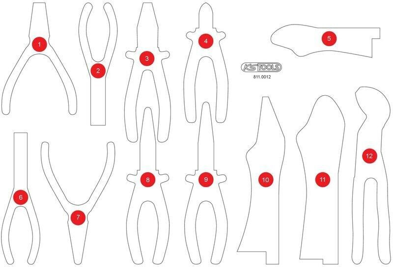 KS Tools Foam insert / 811.0012 (811.0012-97)
