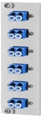 Metz Connect OpDAT REGpro Front 3HE 7TE 6xLC-D SM (Keramik blau) (15024A7406-E)