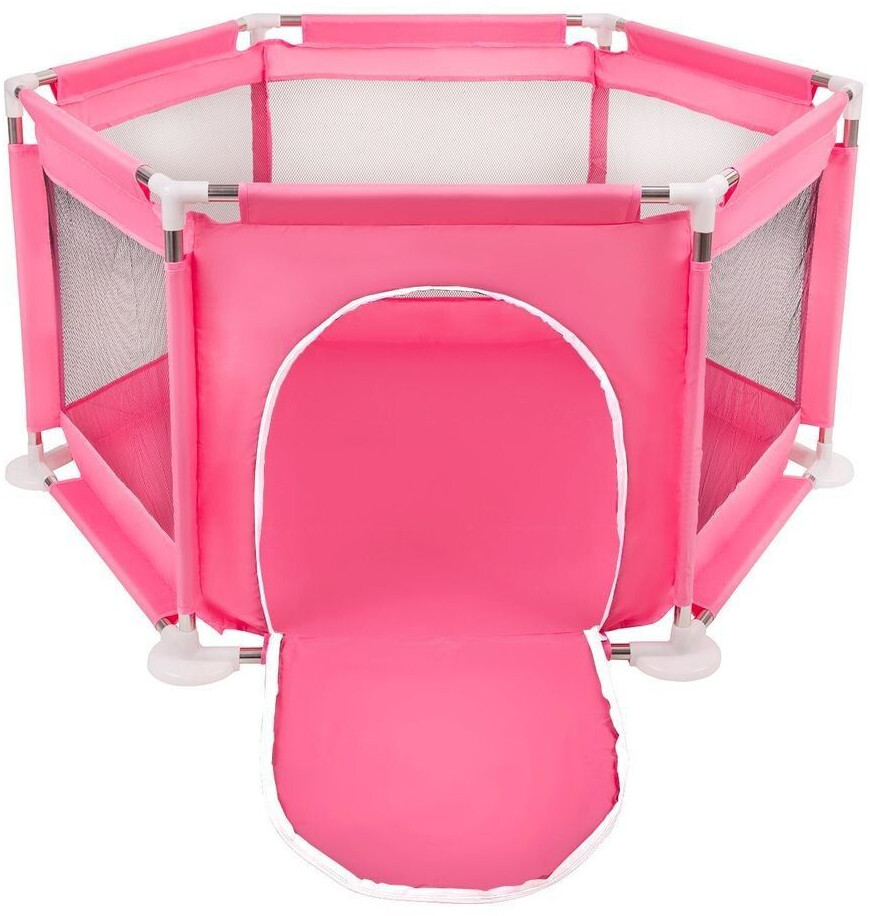 Selonis Hexagonal playpen without balls pink