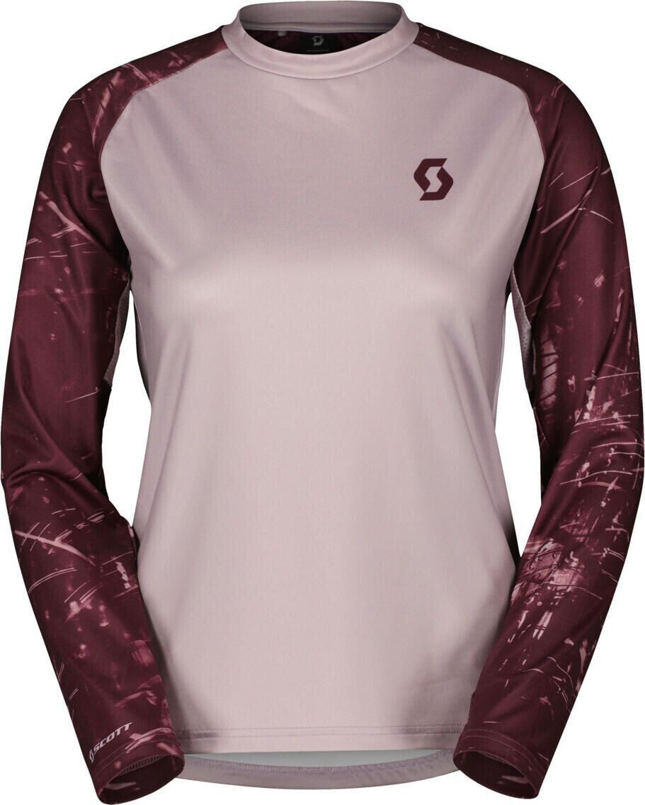 Scott Tee W's Trail Storm LS cloud pink/wild red