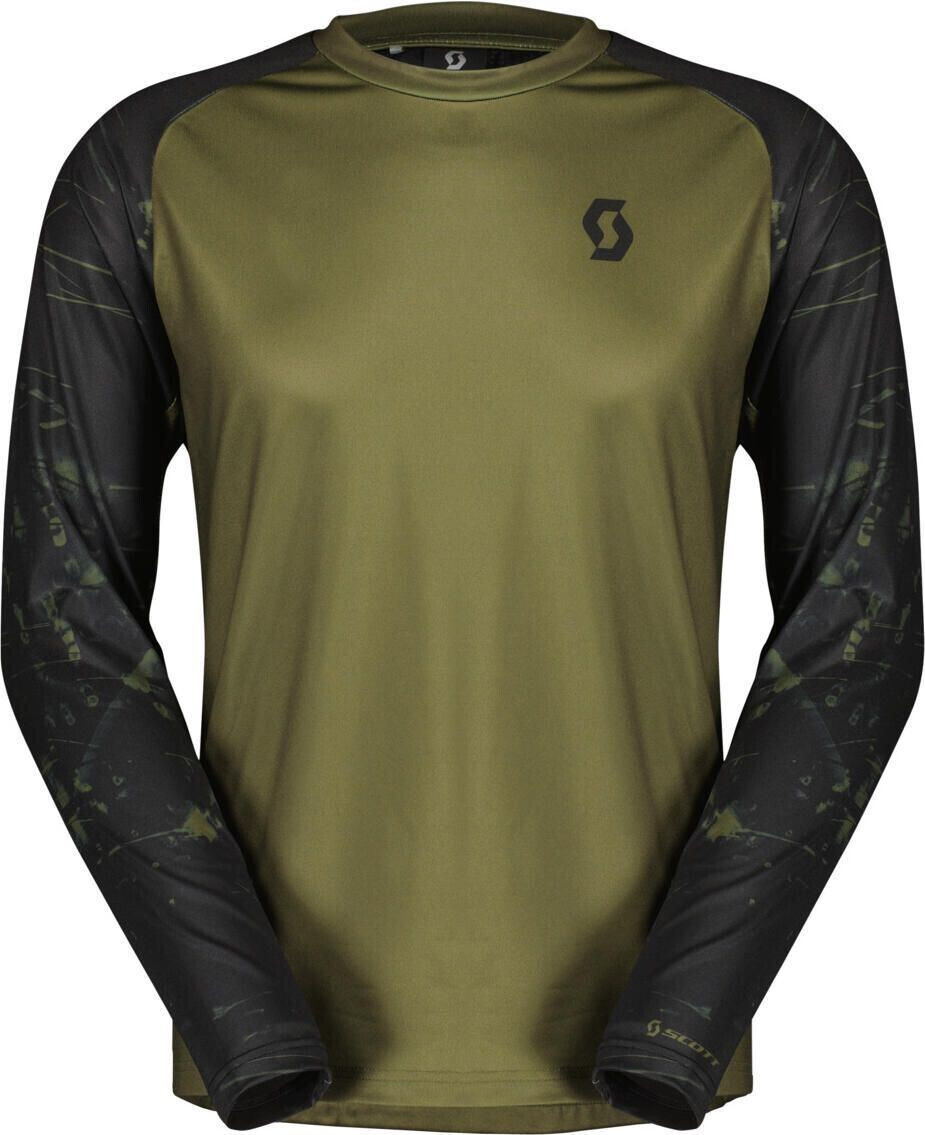 Scott Tee M's Trail Storm LS fir green/black