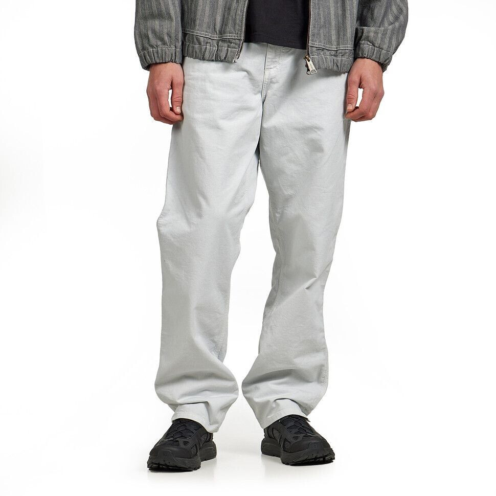 Carhartt Single Knee Pant Newcomb Drill (I031499) sonic silver garment dyed