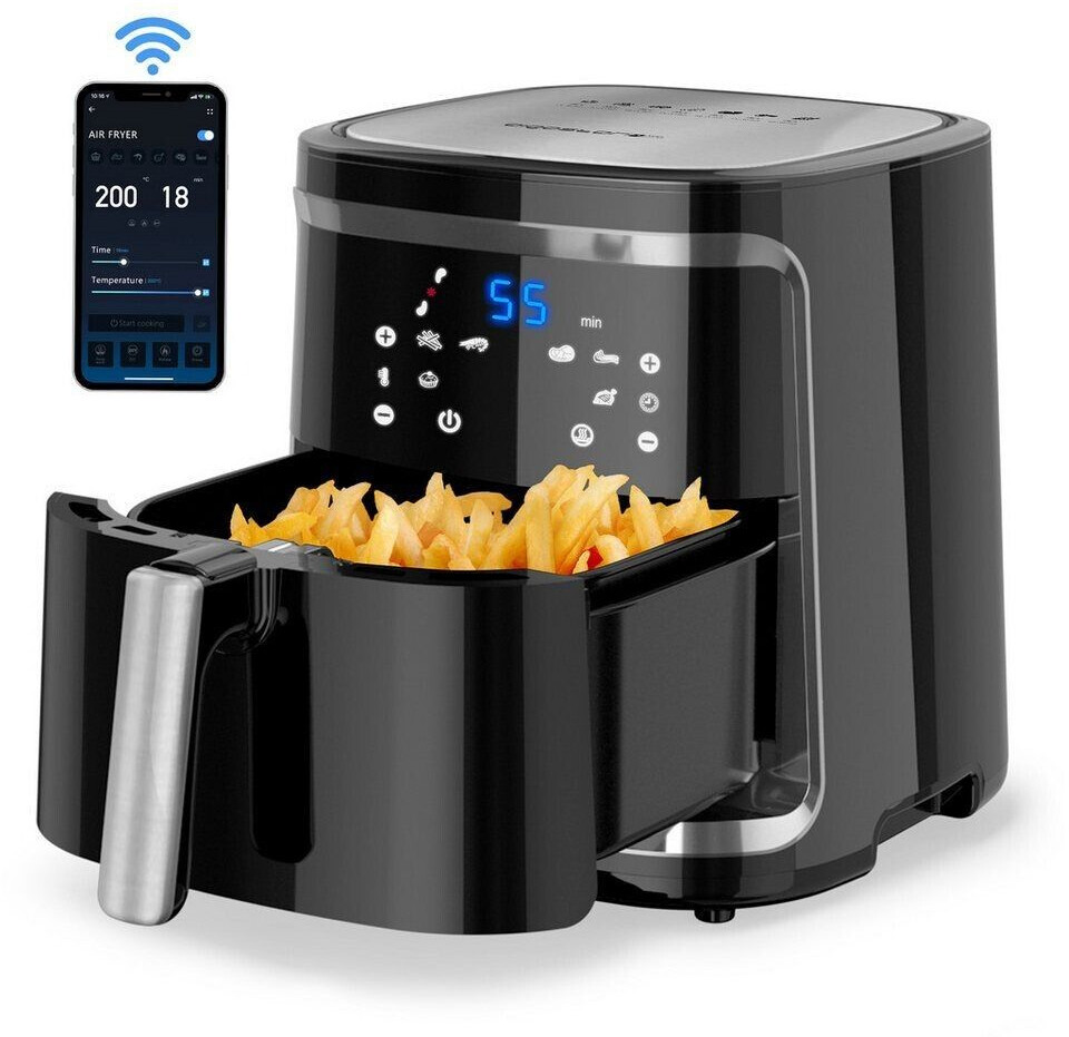 Aigostar Air fryer connecté Smart Cube7 L noir