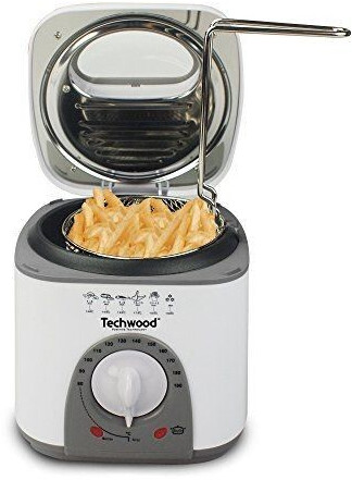 Techwood Mini friteuse et appareil à fondue blanc