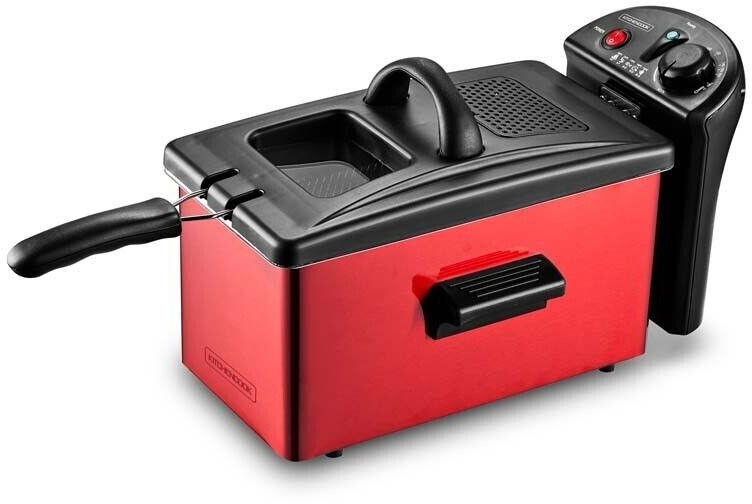 KitchenCook Friteuse semi-professionelle 3 L rouge