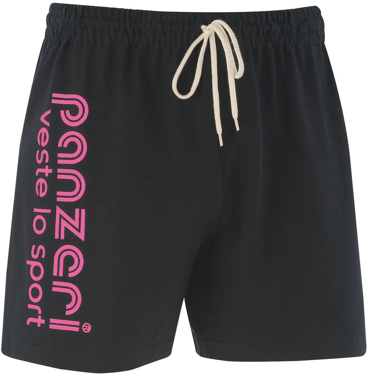 Panzeri Short Uni A noir/rose fluo