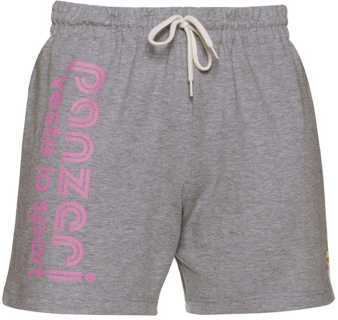 Panzeri Short Uni A gris chiné/rose fluo