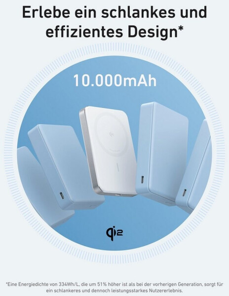 Anker MagGo Powerbank (10.000mAh, Slim) Weiß, Bild 8