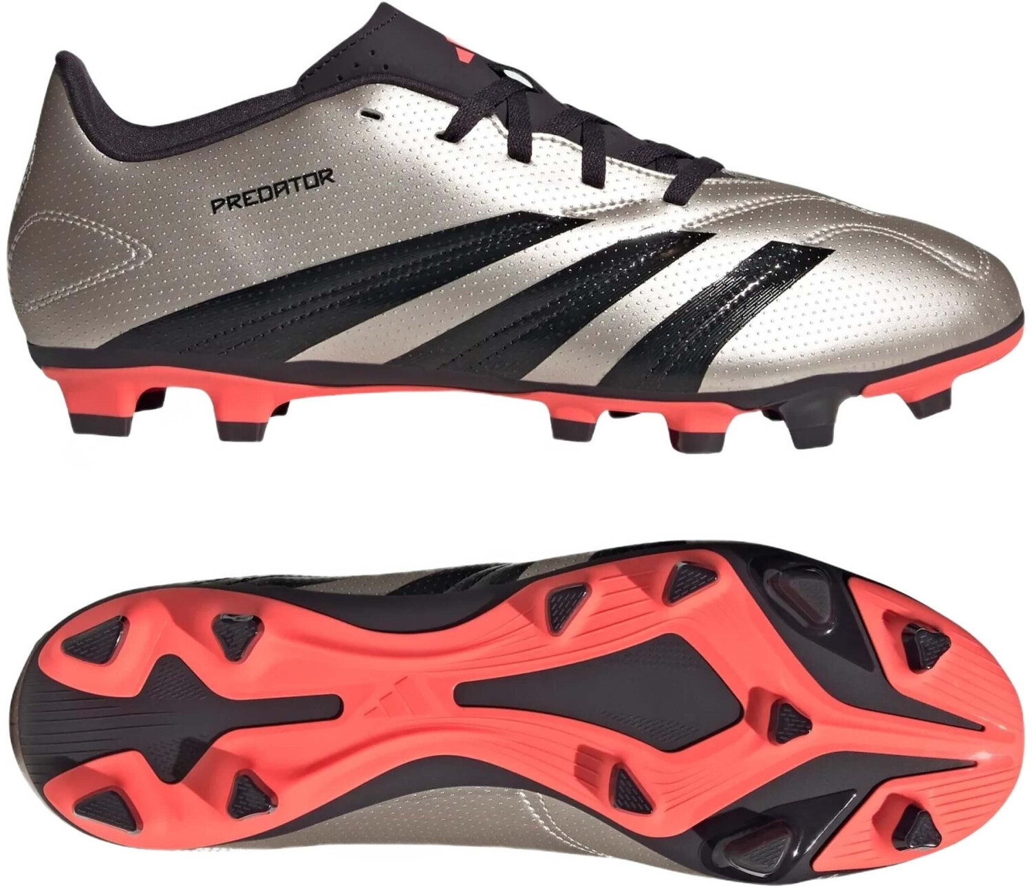 Adidas Predator Club FxG (IF6341) platinum metallic/aurora black/turbo