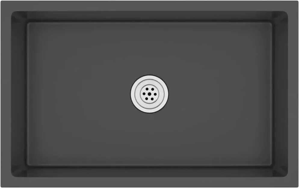 vidaXL Handmade Kitchen Sink Stainless Steel 70 x 44 x 20 cm Black