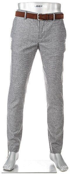 Alberto Slim fit wool trousers,