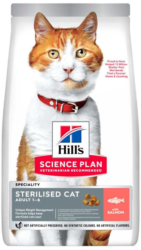 Hill's Science Plan Chat adulte stérilisé croquettes saumon