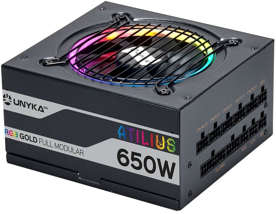 UNYKAch Atilius RGB 650W Black