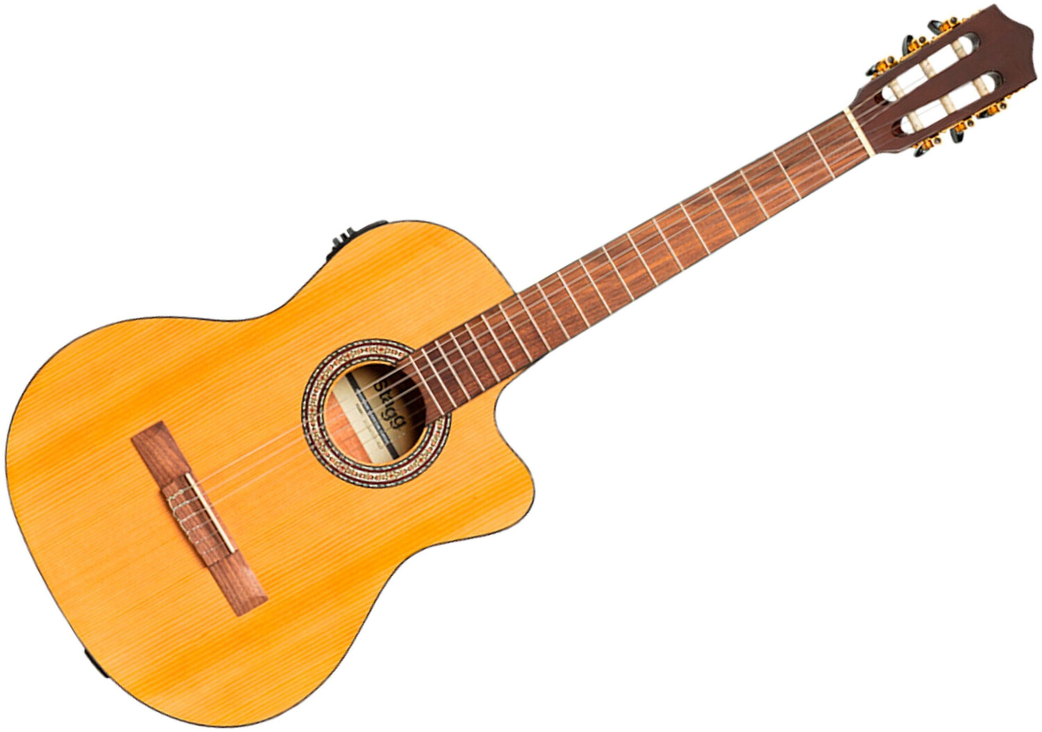 Stagg Stagg SCL60 TCE-NAT - Guitare classique électro-acoustique pan coupé - naturelle