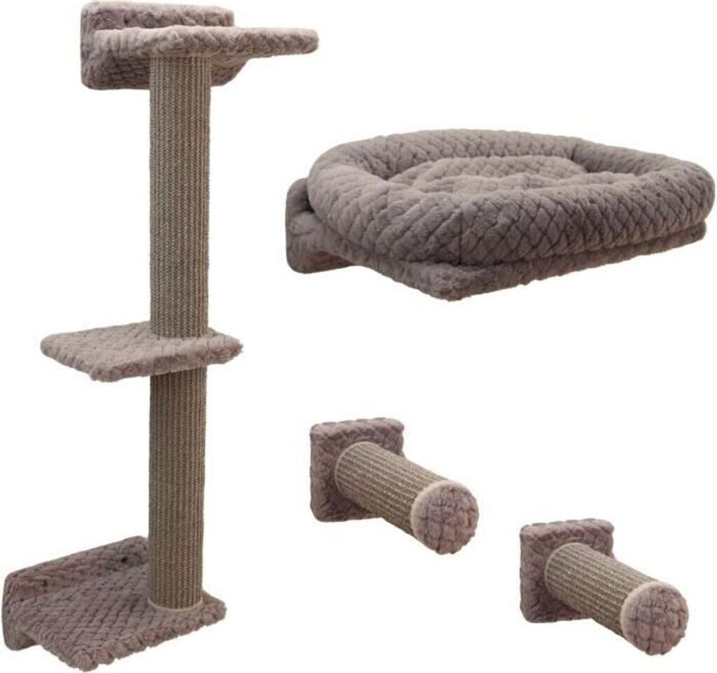 Kerbl Monte Alpi Mur d'escalade pour Chat 4 pièces Gris