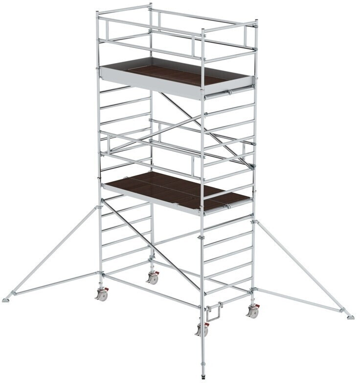 Munk Rollgerüst 1,35 x 2,45 m mit Ausleger & Doppel-Plattform 6350 (168436)