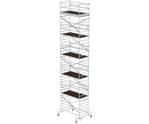 Munk Rollgerüst 1,35 x 2,45 m mit Fahrbalken & Doppel-Plattform 12450 (174036)