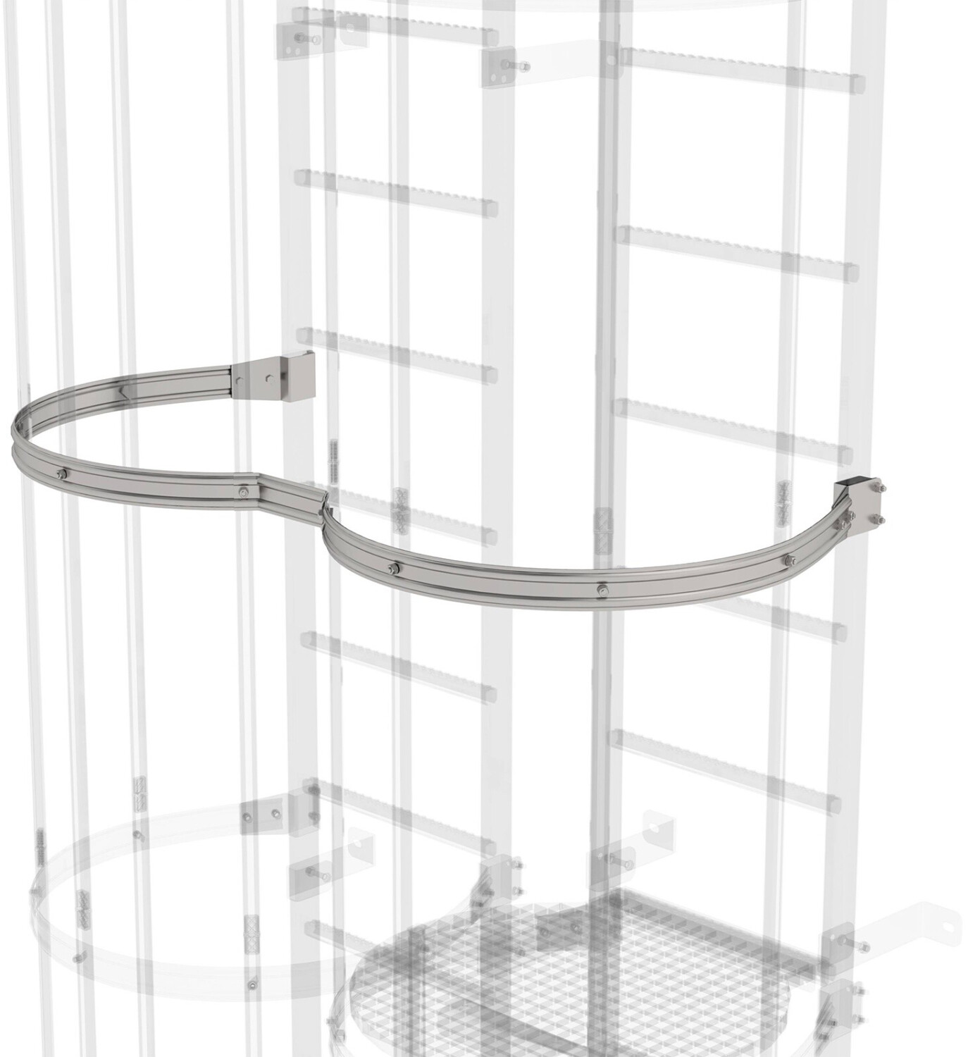 Munk Rückenschutzbügel versetzte Ausführung Edelstahl (068963)