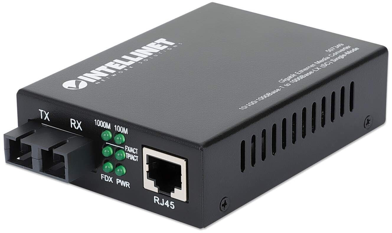 Intellinet Gigabit Ethernet Singlemode Media Converter (507349)