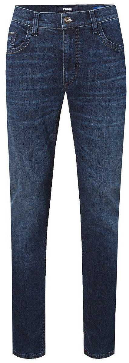 Pioneer Authentic Jeans RANDO MEGAFLEX - Straight leg jeans - blue black used buffies/blauw