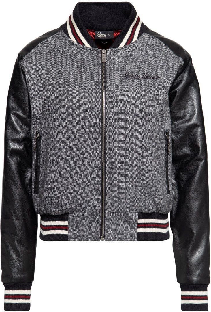 King Kerosin Baseball College Lady Jacket black/grey