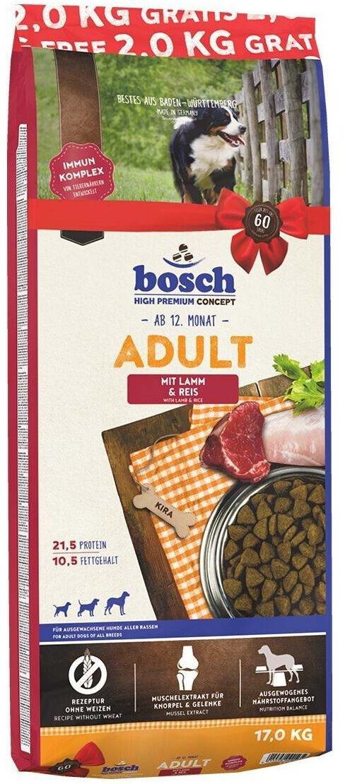 bosch HPC Adult with lamb & rice dry dog food 17kg