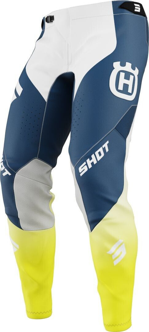 Shot Aerolite Husqvarna Limited Edition 2025 Motocross Pants white/blue/yellow