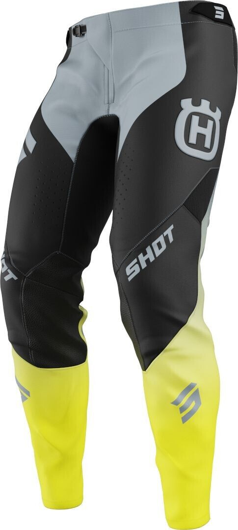 Shot Aerolite Husqvarna Limited Edition 2025 Motocross Pants black/grey/yellow