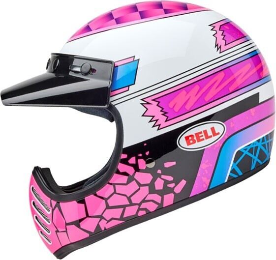 Bell Moto-3 Deathspray blanc/rose