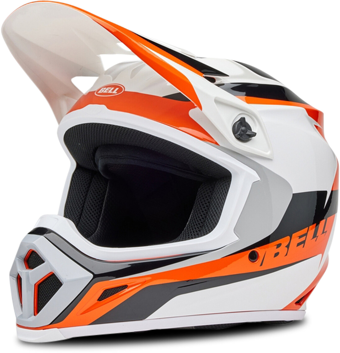 Bell MX-9 MIPS Rift blanc/orange