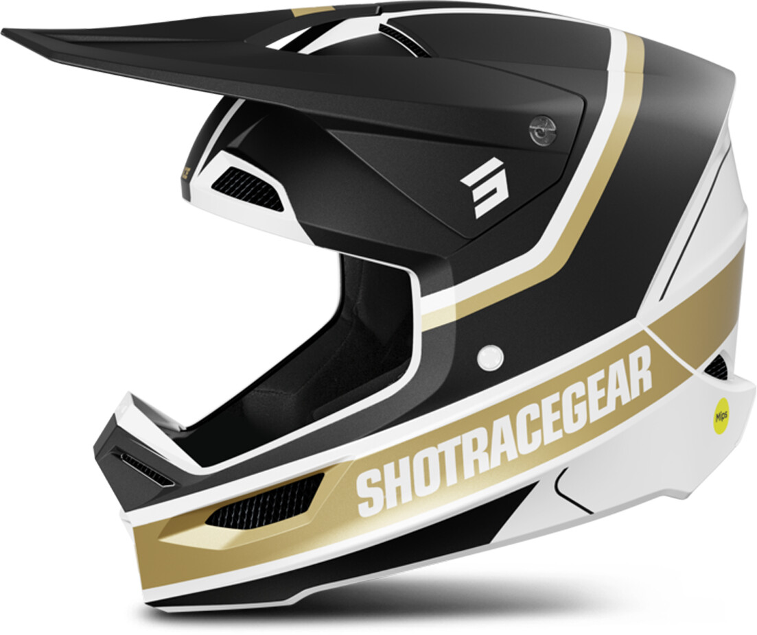 Shot Race Mythic Mips Black/Gold Matt